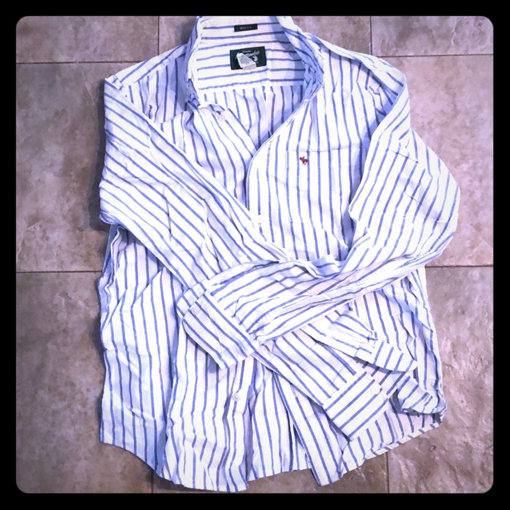 Vintage Abercrombie Muscle Button Down Shirt - M